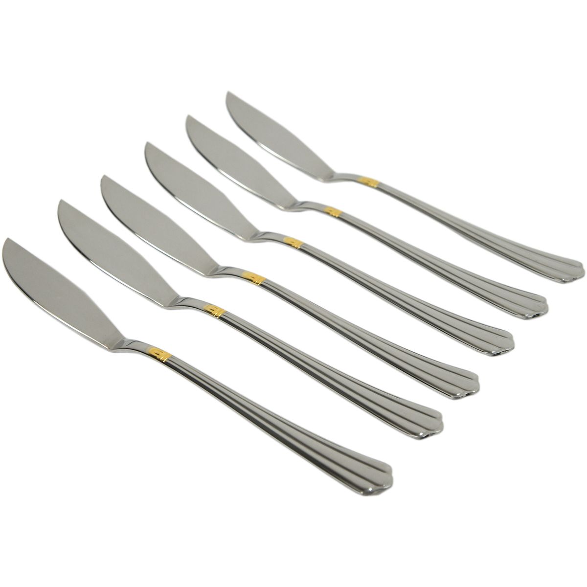 Набор ножей для рыбы Bernini Gold Pintinox 6 предметов нержавеющая сталь, Италия