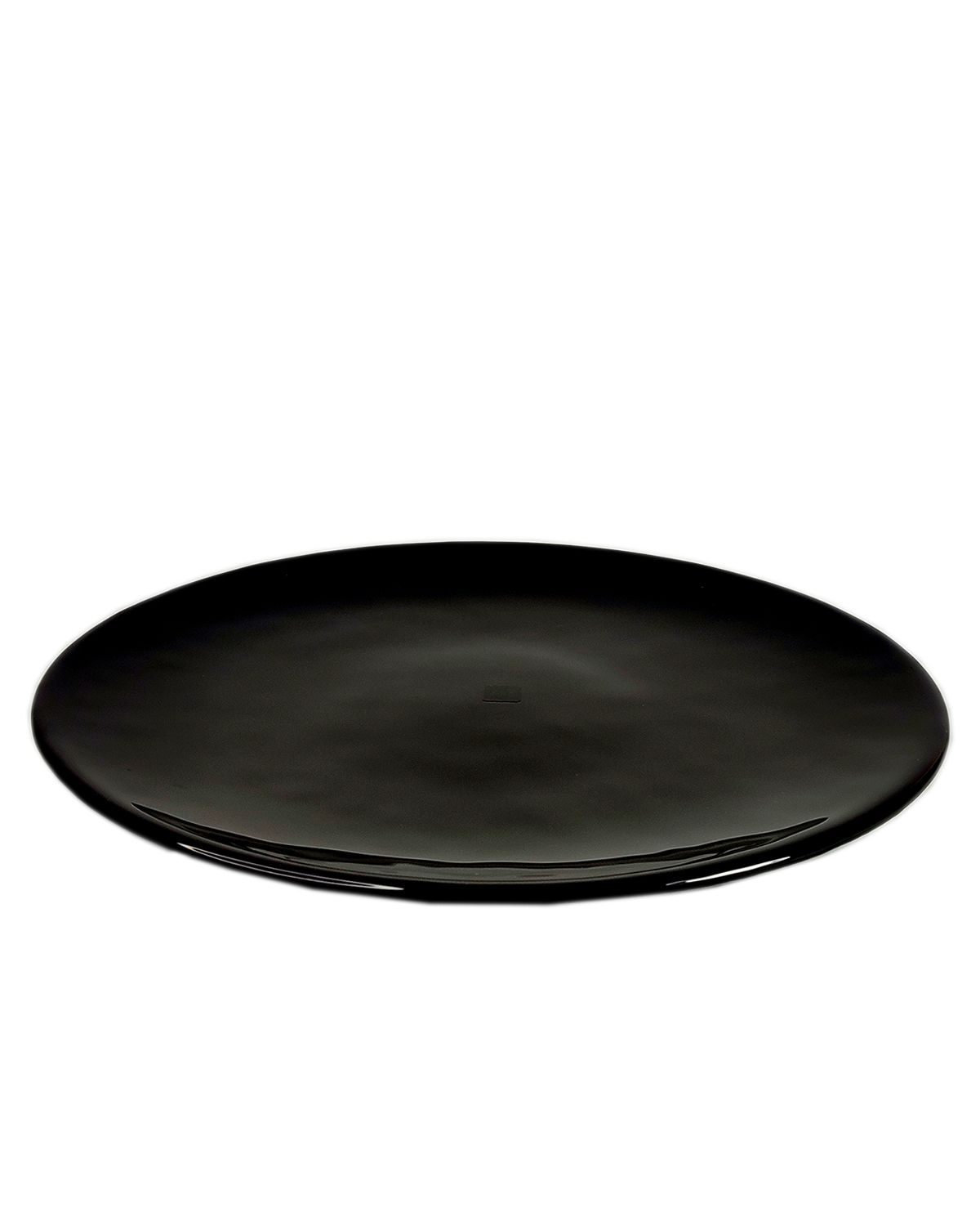 Тарелка черная большая Black Lux 32 см