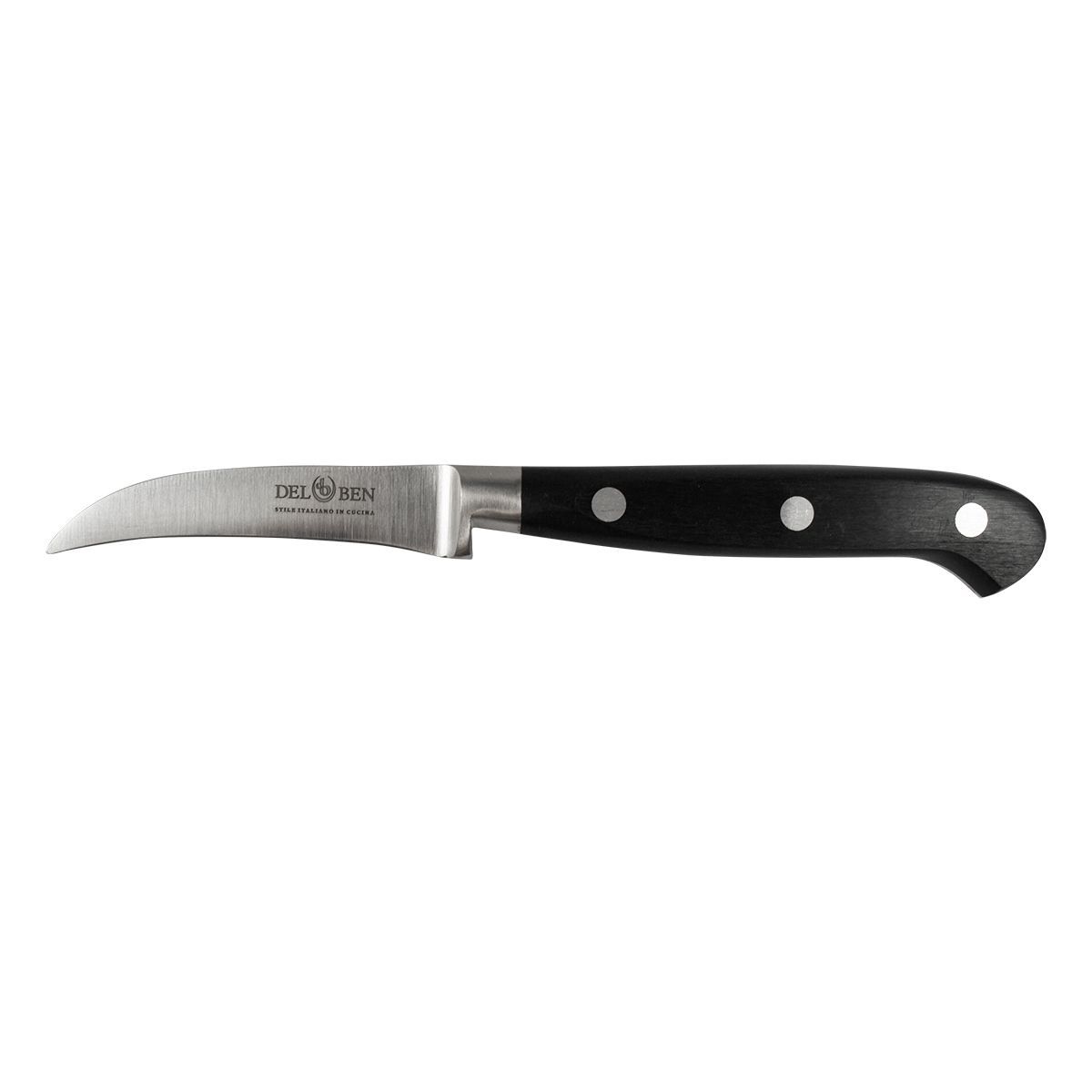 Нож овощной изогнутый 7 см нержавеющая сталь, DelBen