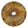 Пепельница круглая большая диаметром 20 см Cive  Gold