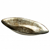 Ладья Boat малая декоративная Silver CIVE (серебро), 36х14 см