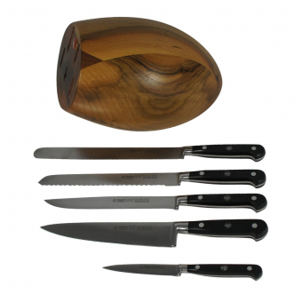 Набор ножей для кухни Alexander 5 предметов подставка бочонок