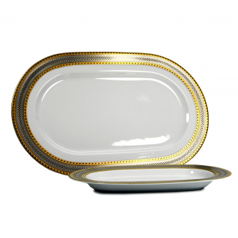 Набор овальных тарелок сервировочных 2 предмета фарфор Grand, FALKENPORZELLAN