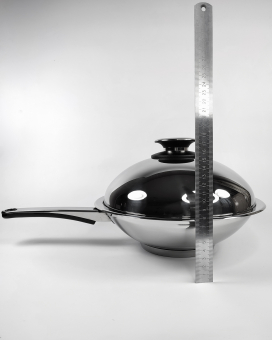 Казан с купольной крышкой Master Inox 24 см 1,7л нержавеющая сталь, толстое дно 12 мм